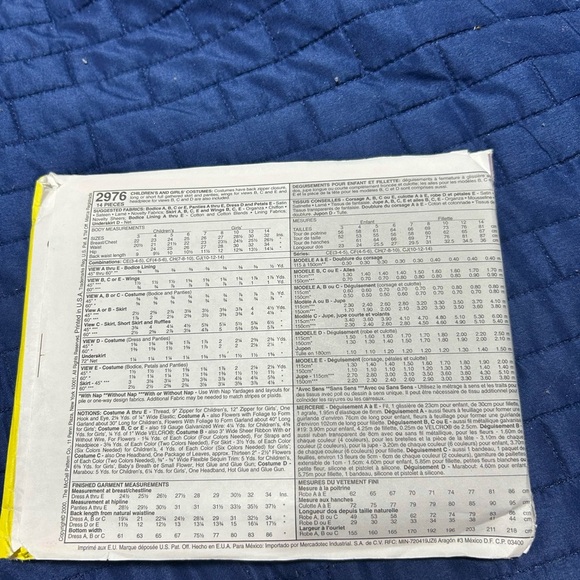 NEW MCCALL’S 2976 Girls 10-12-14 costume Ballerina Fairy Princess Costume uncut - Picture 6 of 9